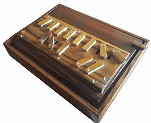 13-Stopper Shruti Box Surpeti aus Teakholz, robuste Bauweise