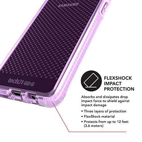 Coque Samsung S10 5G tech21 Evo Check protection antimicrobienne couleur orchidee - 5