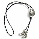 speziell für Line Dancer AW-Collection Bolo Tie Westernkrawatte Cowboyhut und Cowboystiefel Echt versilbert Line Dance