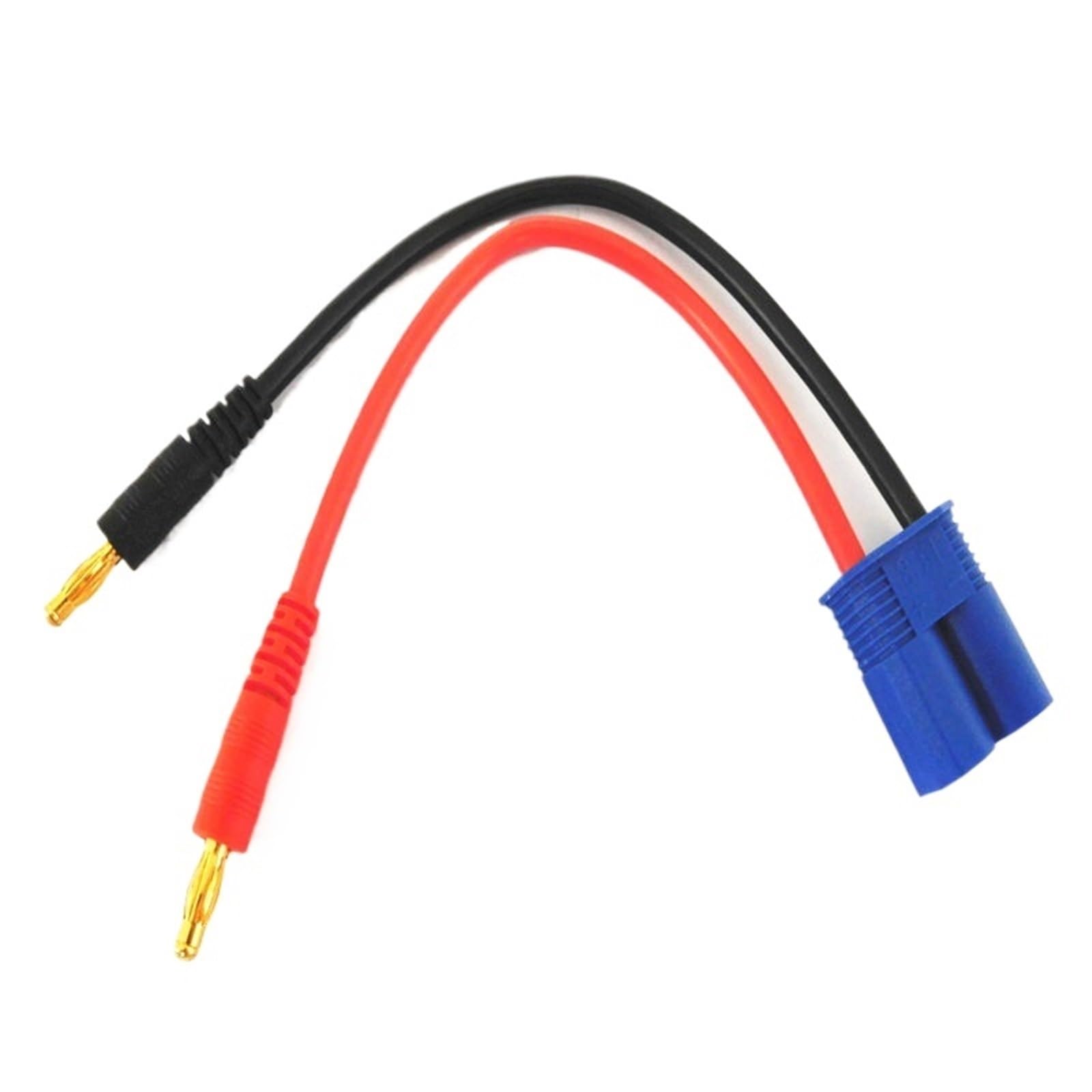 Fiche EC8 vers banane 4mm : câble de charge premium silicone 12AWG