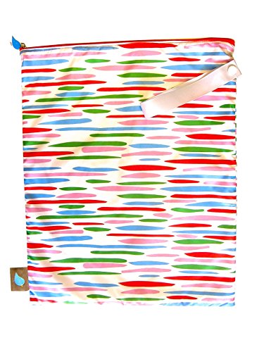 Jaq Jaq Bird Waterproof Travel Wet Dry Bag (Seaglass Sunset) | Baby Clothes, Diapers, Swimsuits, Swimwear | Non-Toxic BPA and PVC Free