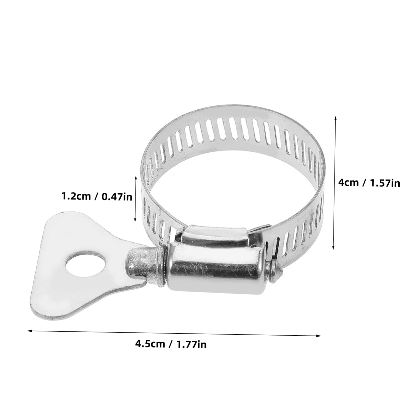 MUCKLILY 10pcs Stainless Steel Water Hose Water Hose Clamps Hose Clamp Kit Clamps Hose Clamps Stainless Steel Tube Clamp Dryer Hose Clamp 201 Stainless Steel Silver