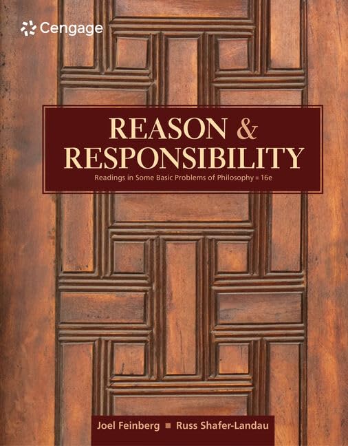 Reason and Responsibility: Readings in Some Basic Problems of Philosophy cover