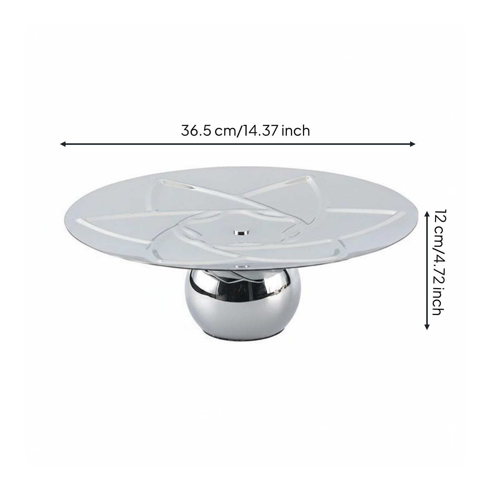 Industrial Tray Edelstahl Serviertablett Obstteller Snackschale Dekotablett Polierte Metalloberfläche Leicht zu Reinigen für Wohnzimmer Esszimmer Kaffeetisch Treffen