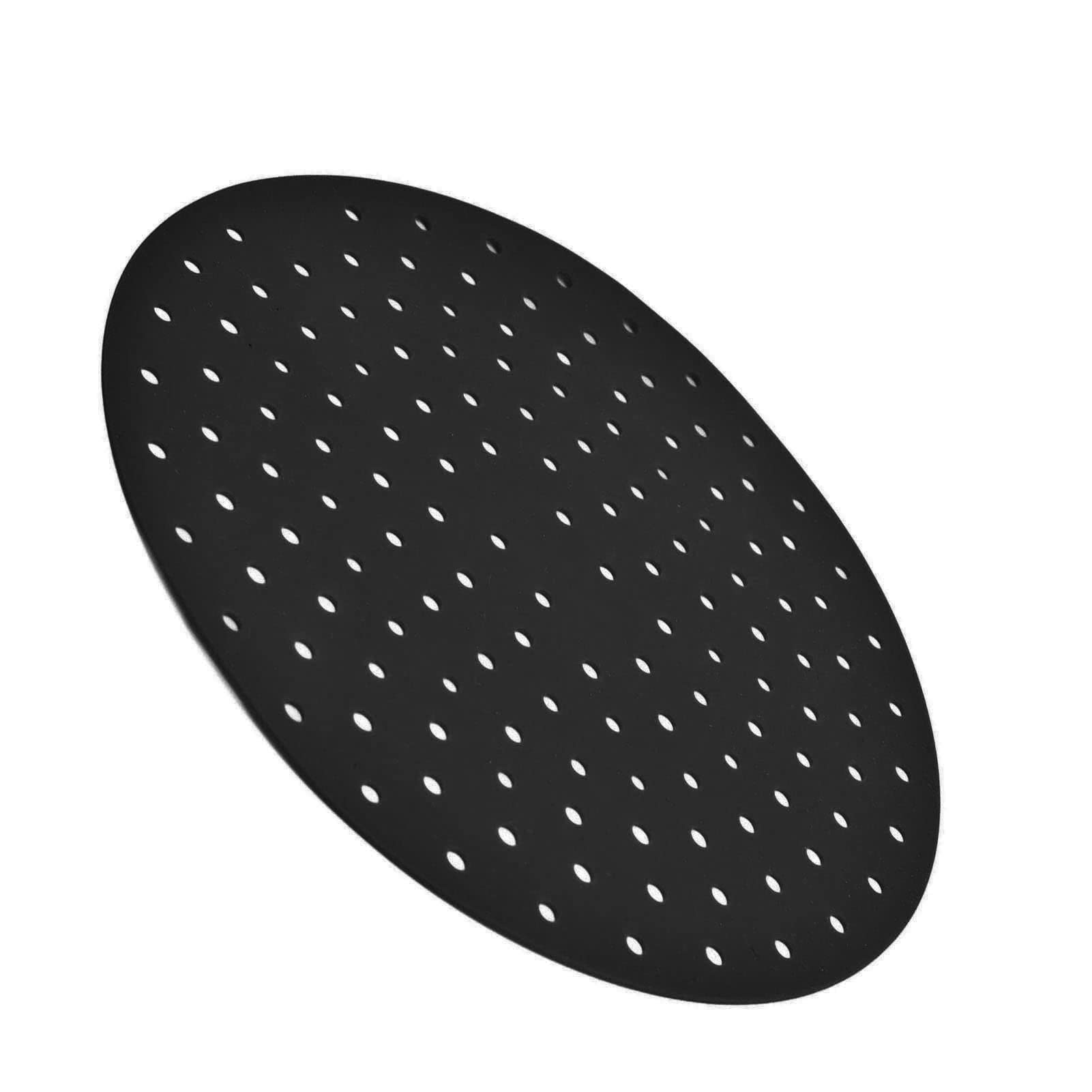 Silicone Steamer Liners, Cooking Fryer Pad Comfortable Feel Anti Sticking Clean Easily for Kitchen for Indoor(black)-image-15
