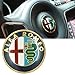 Logo per Volante Sterzo FREGIO Stemma Per Alfa Romeo Oro Gold 40mm Giulietta, Mito, 147, 159, 156, 4c, Brera