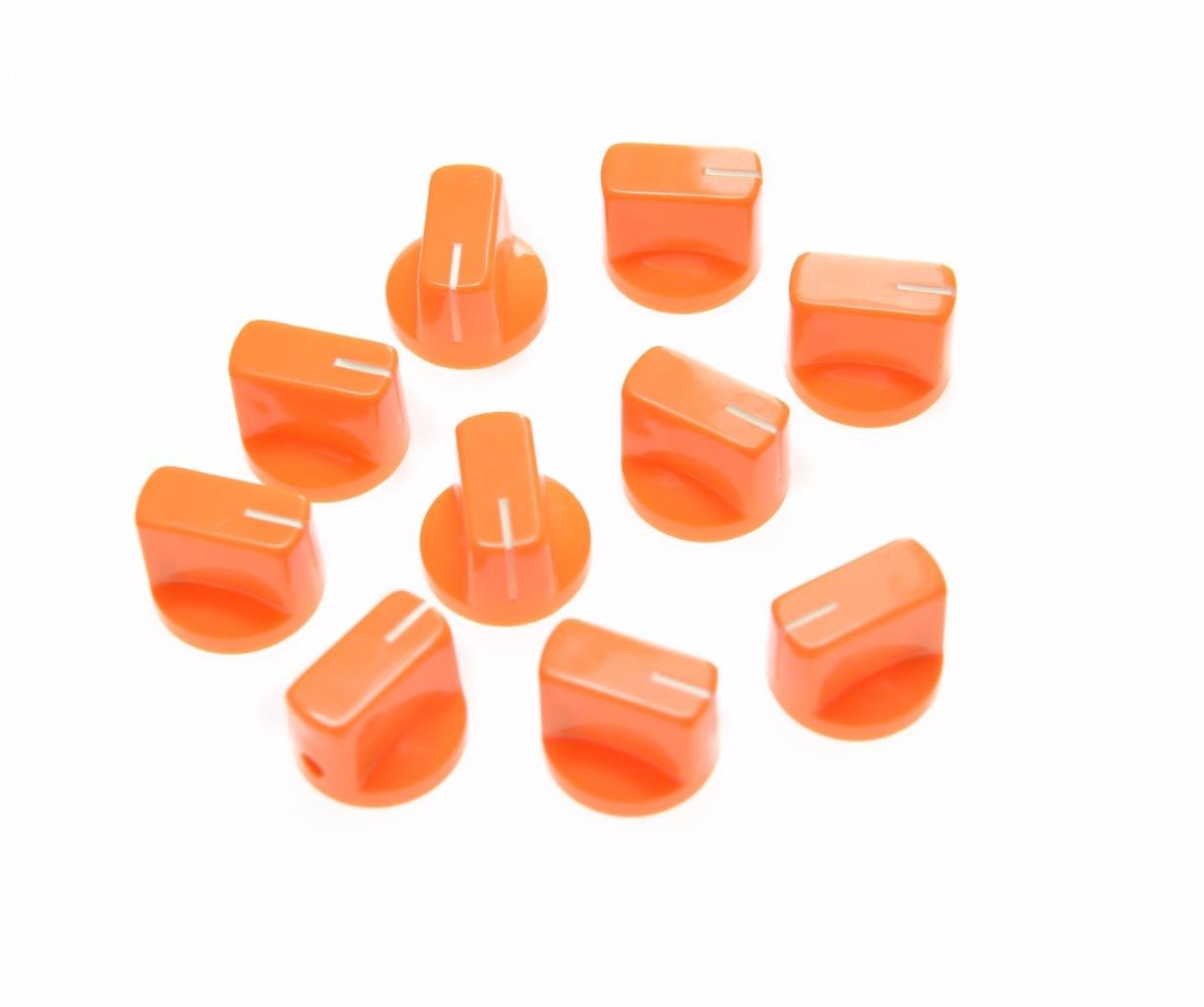 Boutons de pédale d'ampli orange à vis pour un réglage précis du son