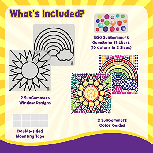 PURPLE LADYBUG SunGemmers Sonnenfänger Diamant-Malset – Geschenke für Mädchen im Alter von 6 7 8 9 10 Jahren – DIY… – Bild 5