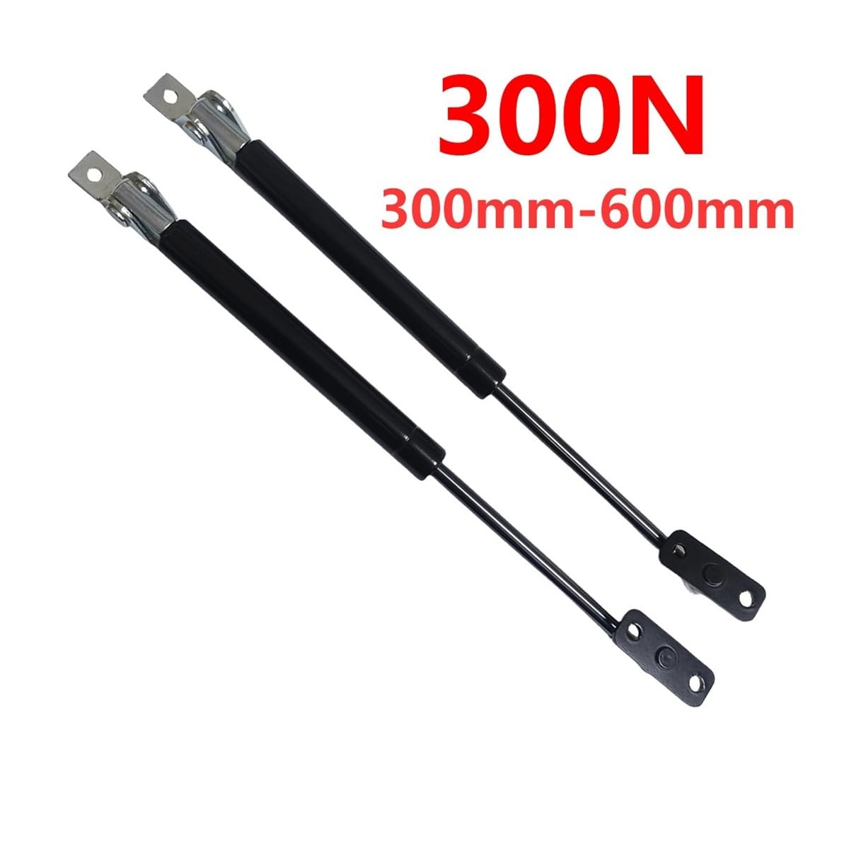 1 para 300N 300-600mm uniwersalnych siłowników gazowych do samochodu, tylnych klap bagażnika, przedniej maski, amortyzatora podnoszenia maski Strony(600mm)