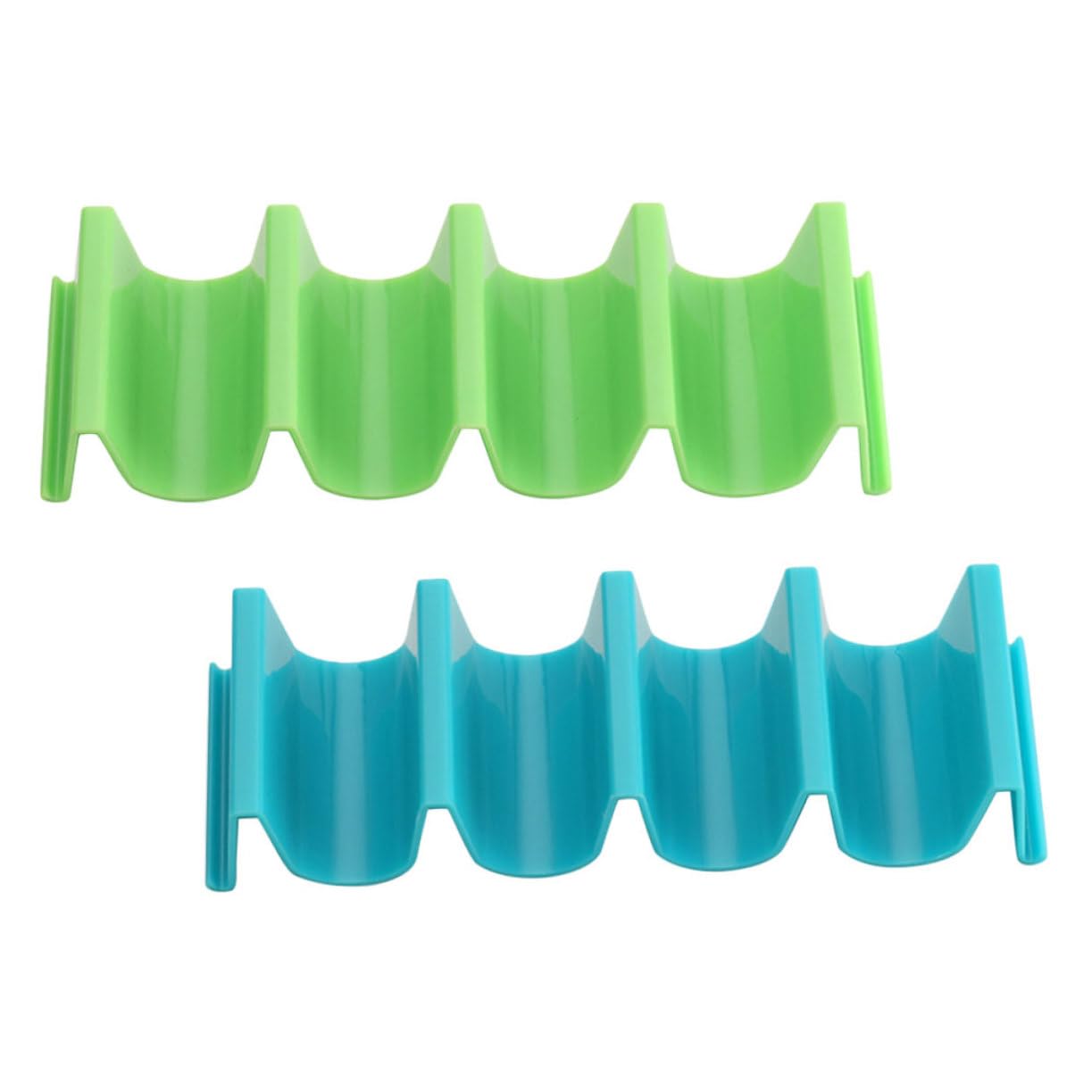 NAMOARLY Practical Kitchen Taco Storage Racks 2pcs Plastic Pizza Stand Corn Holders Tortilla Rack Pancake Holder