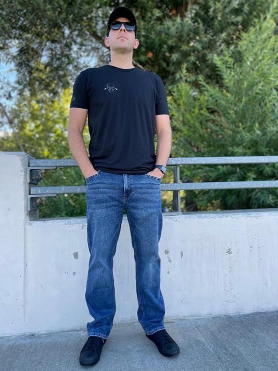 LA Police Gear Men's Terrain Flex Relaxed Fit Tactical Jeans, Comfortable Stretch Denim Jean, EDC Stretch Waistband Jeans2