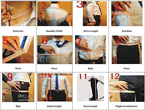 Formal Men's Suit Regular Fit 3 Piece Solid Prom Tuxedos Business Suits Set for Wedding Grooms (Blazer+Vest+Pants)2
