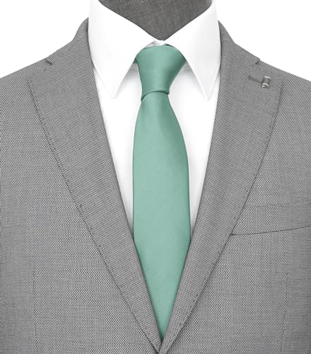 Image of Skinny Solid Ties for Men, 2.5 inch Slim Plain Neckties 4-Pack