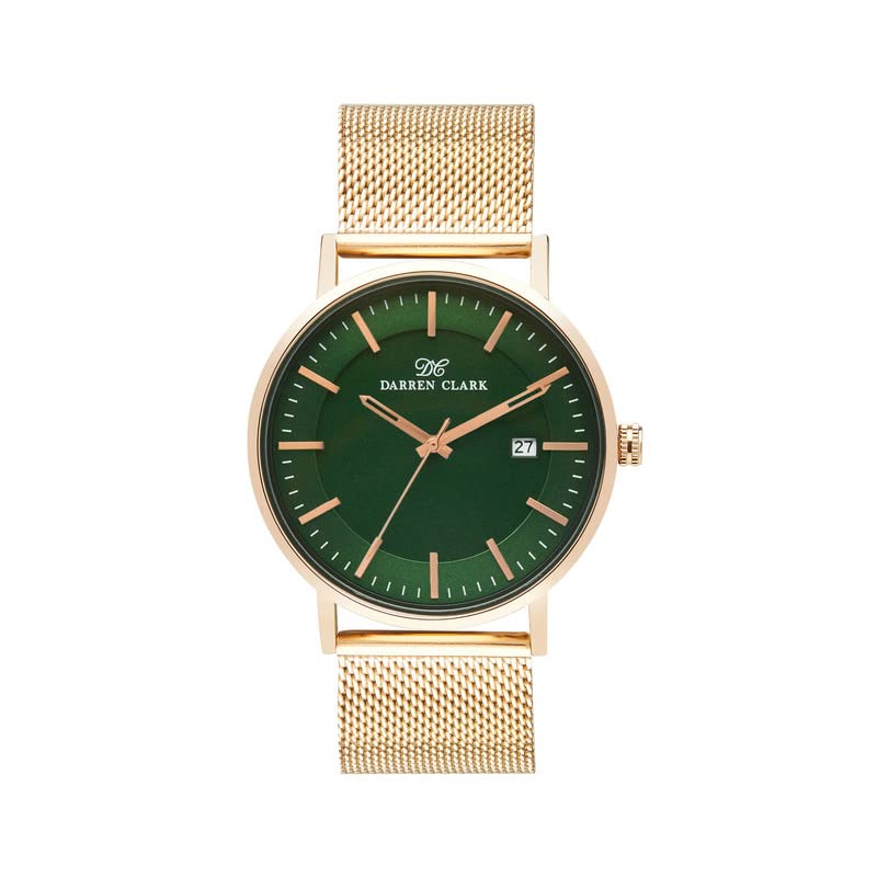 Darren Clark Analog Green Dial Japness Quartz Metal Straps Classic Watch for Men 1004C-E0314 (B0C33PX29C) Amazon Price History, Amazon Price Tracker