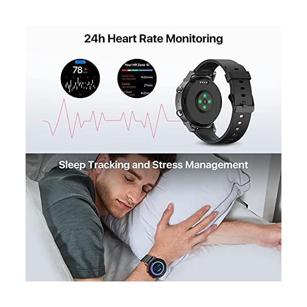 Ticwatch E3 Smart Watch Wear OS by Google for Men Women Qualcomm Snapdragon Wear 4100 Platform Health Monitor Fitness…