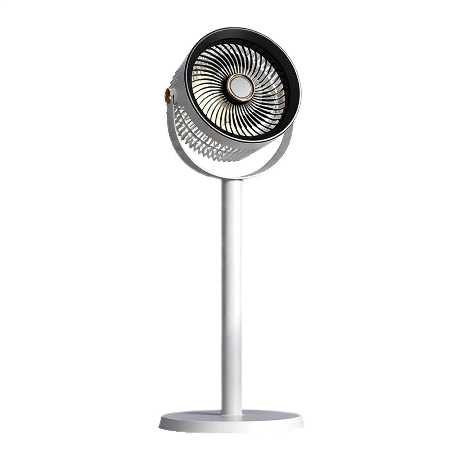 Ventilador De Suelo 5 Velocidades Potente Recargable Flujo Aéreo Con Luz