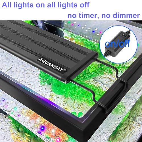 aquaneat led aquarium light full spectrum for 18 inch to 24 inch fish tank light fresh water