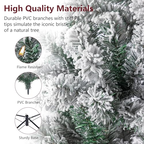 Winfire 6Ft Snow Flocked Christmas Tree thumb #3