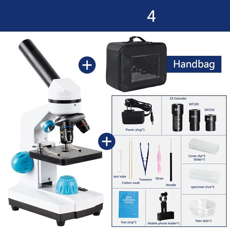 Microscope Zoom 2000x Biological H_D Microscope +13PCS Accessories+ Electronic Eyepiece monocular fit for Student Laboratory Lab Education LED USB(4)
