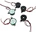 YXQ DC 3-20V 85dB 23 x 11mm Sound Electronic Buzzer Alarm Black 5 Pcs