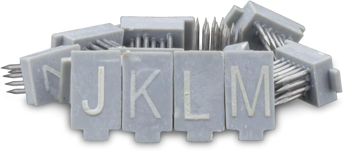 Tattoo digits 3/8" (9.5mm) for standard pliers (A-Z)