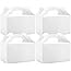 Moretoes 48 Pack White Treat Boxes Gable Boxes Party Favor Boxes Paper Gift Boxes for Birthday Party Shower 6 x 3.5 x 3.5 Inc