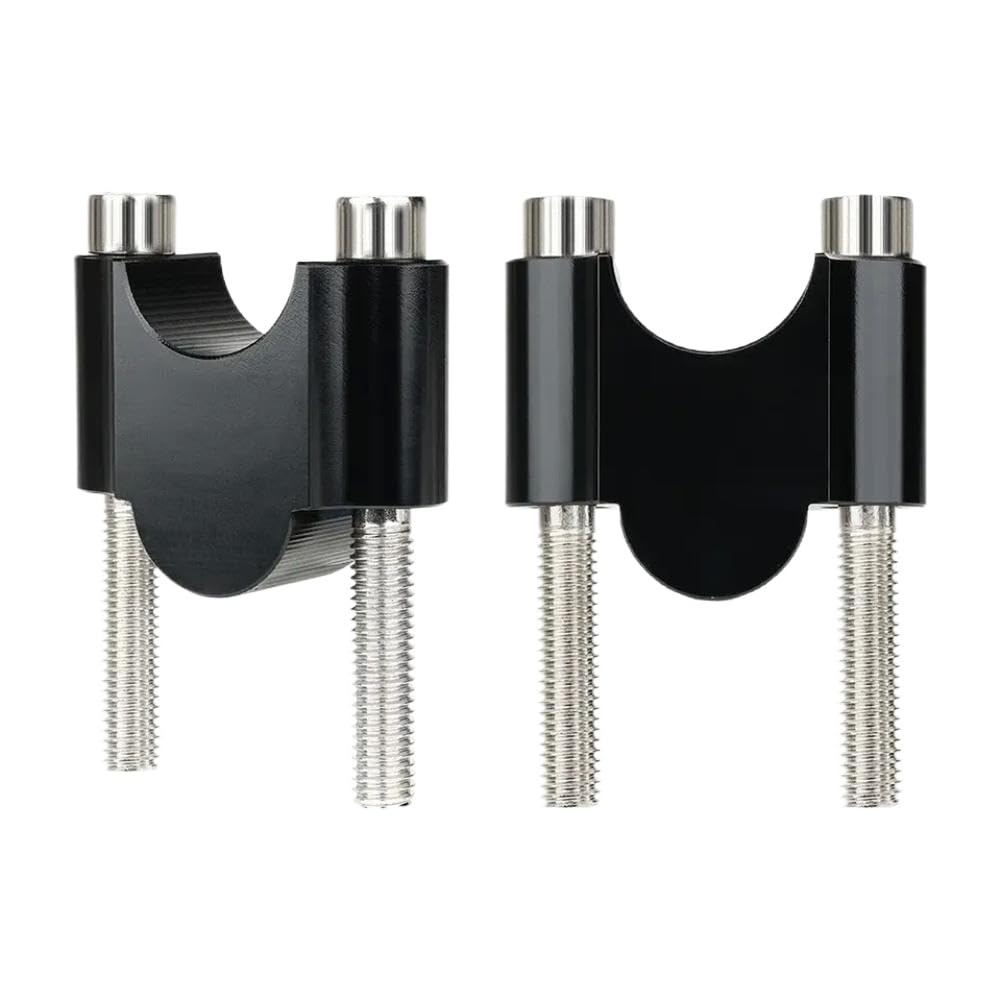 Abrazadera de mango de montaje de barra elevadora de manillar de motocicleta Compatible con R1200gs MT07 MT09 28mm 1 1/8 pulgadas 22mm 7/8 pulgadas(22mm Black)