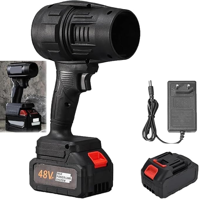Jet Roy Cordless Turbo Super Power Air Duster, Stepless Speed Regulation Jet Dry Blower Car Drying, Car Dryer Air Blower, Single Battery-image-35