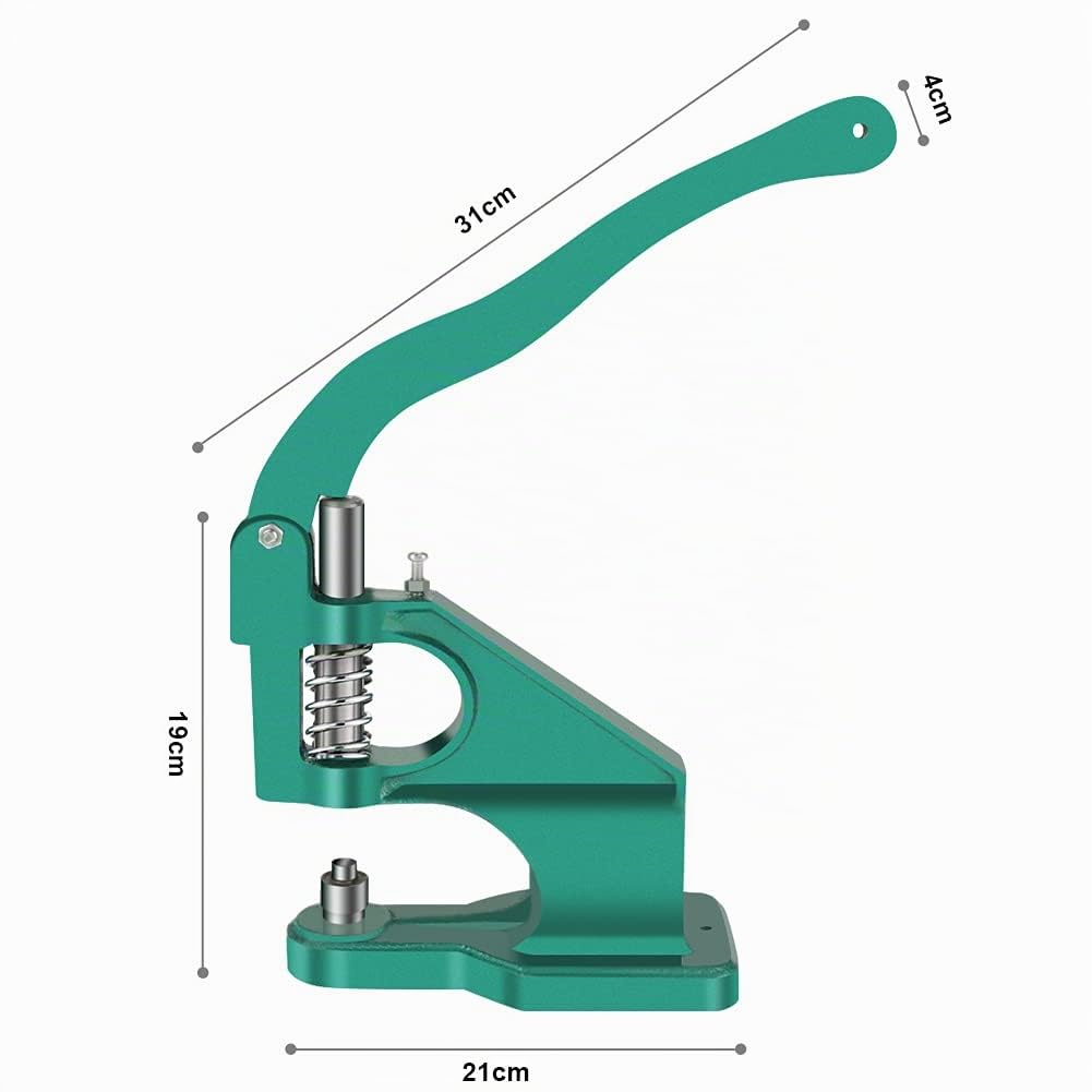 Kit de Ojales Manuales para Manualidades y Fabricación de Letreros 1500 Piezas con 3 Troqueles de 6 10 12 mm Alta Precisión y Fácil Uso