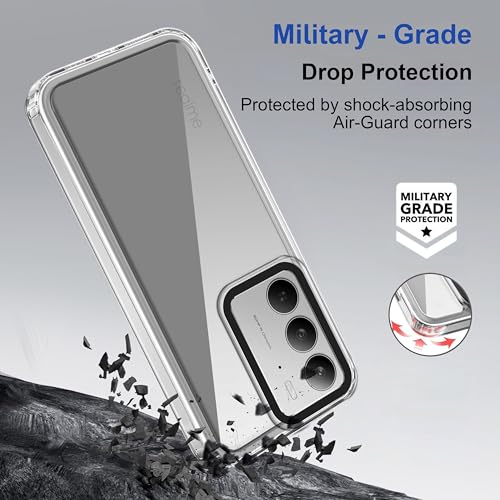 Image of Zapcase Back Case Cover for Realme C75 5G | Compatible for Realme C75 5G Back Cover | Case Cover with Camera Protection | (TPU + PC | Transparent)