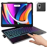 typecase Touch Case with Keyboard for iPad Air 5th Generation (10.9-inch, 2022): Trackpad - 360°...