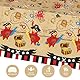 WERNNSAI Tischdecke für Piratenpartys – 2 PCS 137 x 274 cm Piratenpartyzubehör Tischdecke mit Insel Schatzkarte Rechteckige nautische Partydekoration für Kinder Tischdecke mit Piratenthema