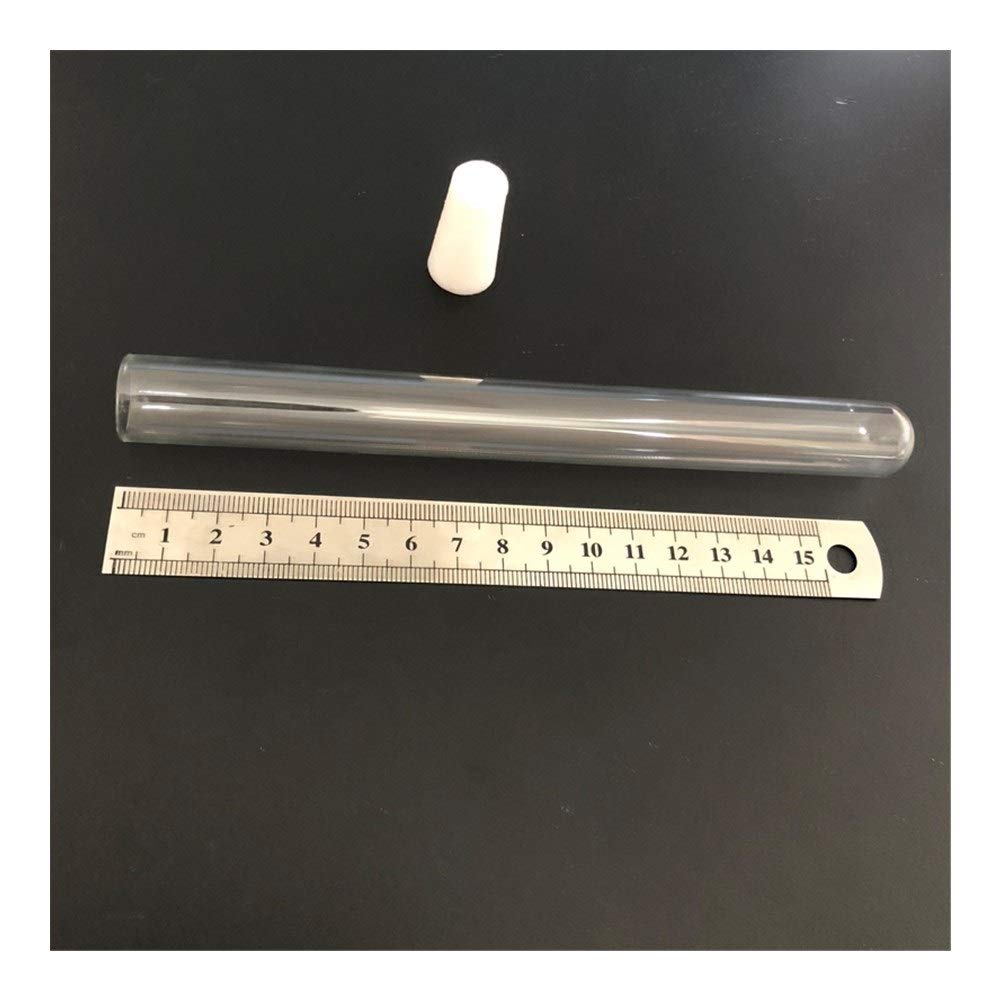 PYouo-Grandi provette, 60 Parti/Pacchetto provetta di Vetro 18mm * 180mm, con Gel di silice Plug cap, Tubo di Chimica di Vetro da Laboratorio, Materiali di Alta qualità