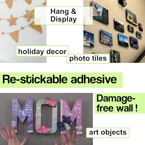 Image of Apartment Tape re-stickable mounting Strips for Hanging Photos and Objects to Wall
