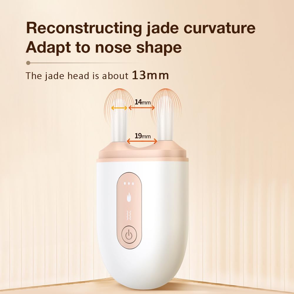 Masseur Électrique pour Rehaussement du Nez avec Vibration & Chaleur – Appareil de Remodelage Nasal et Raffermissement du Visage