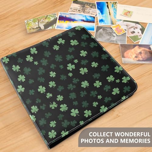 Álbum de fotos Scrapbook FLildon de cuero PU, 40 páginas adhesivas, tamaño 8x10 pulgadas, anillado, para scrapbooking DIY miniatura 5