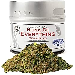 Gustus Vitae | Herbs de Everything Seasoning | Natural Gourmet Spice Blend | Gourmet Spice Blend | Non GMO | No MSG | No Fillers | Handmade in USA | Magnetic Tin | Small Batch | All Natural Seasoning