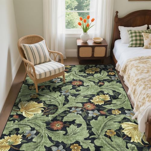 Tapete decorativo floral BLISSA 6x9 pies miniatura 4