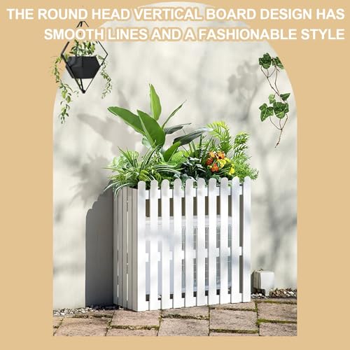 Clôture de climatisation ventilée et jardinière extérieure durable - 4