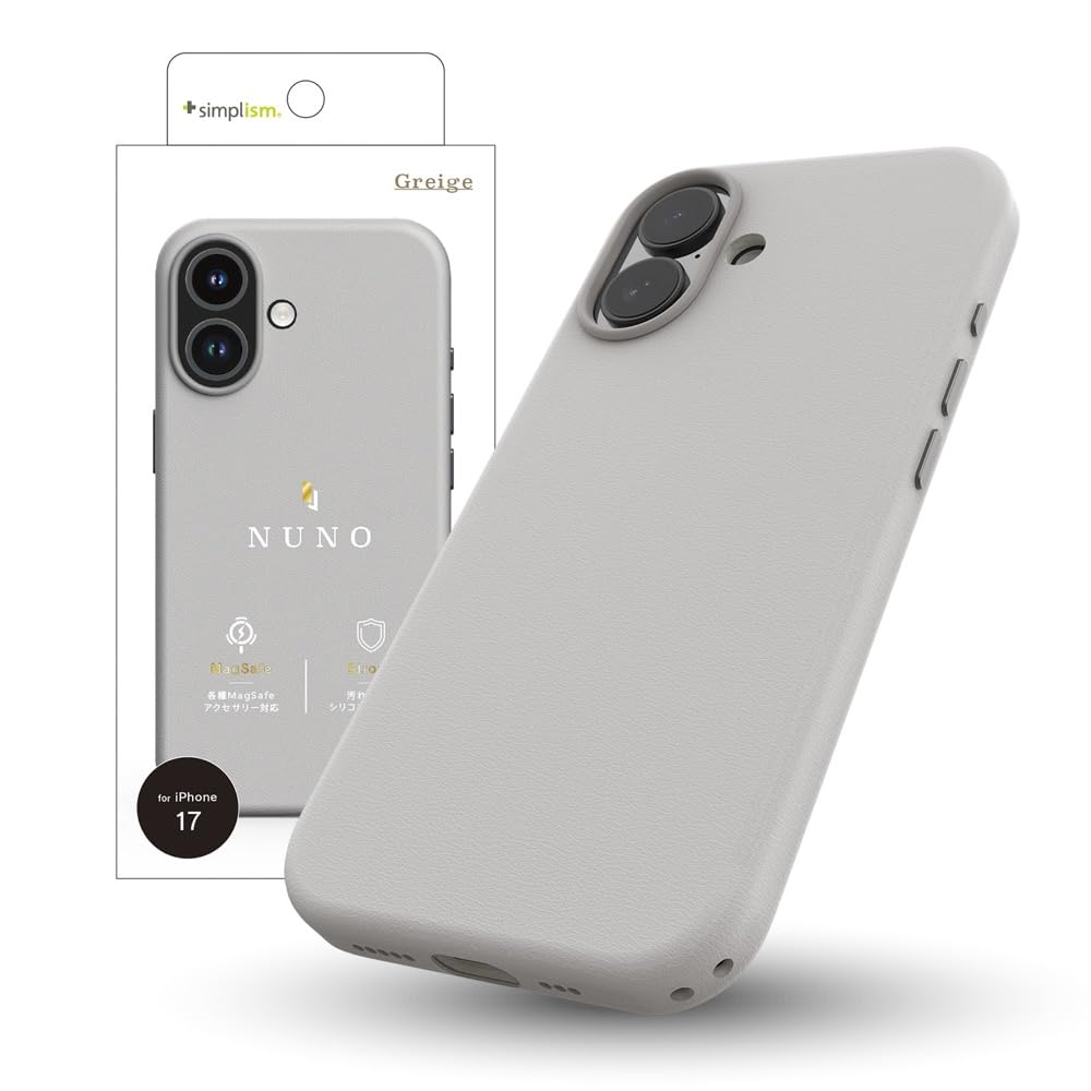Amazon.co.jp: Simplism シンプリズム iPhone17用 [NUNO] MagSafe対応