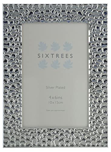 Sixtrees 6-345-46 Williams Embossed Silver Plated 6x4 inch Photo Frame. Complete with microfibre polishing cloth - Image 2