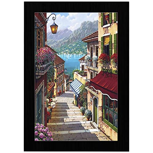 Black A4 Picture Frame - Freestanding And Wall Mounted Photo Frame For Pictures Posters & Certificates - 13 X 8 Inches A4 Frame Size Compact Picture Frames #TOP8
