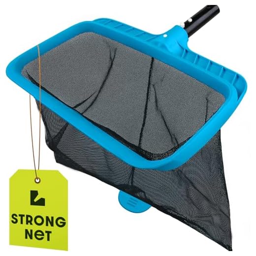 Pool Skimmer Net for Cleaning – Heavy Duty Deep Mesh Pool Net Skimmer - Fine Leaf Rake Net for Swimming Pools, Ponds - Strong Frame - Fits Standard Pool Poles (Net Only, No Pole)