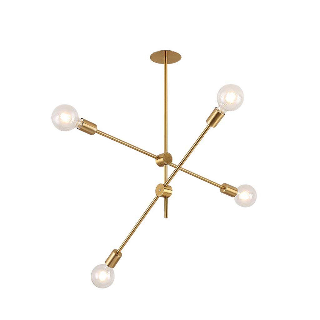 PLLP Household Chandelier, Crystal Palace Ceiling Lamp, Wrought Iron Wall Lamp Nordic Chandeliers, Postmodern Magic Beans Art Restaurant Glass Ball Tree Branches Molecular Living Room Chandelier Ed