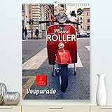  Meine Roller Vesparade (hochwertiger Premium Wandkalender 2024 DIN A2 hoch), Kunstdruck in Hochglanz: Vom einfachen Motorroller zum Kultobjekt.