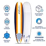 Wavestorm Surfboard - Foam Constructed with Accessories - Image 5