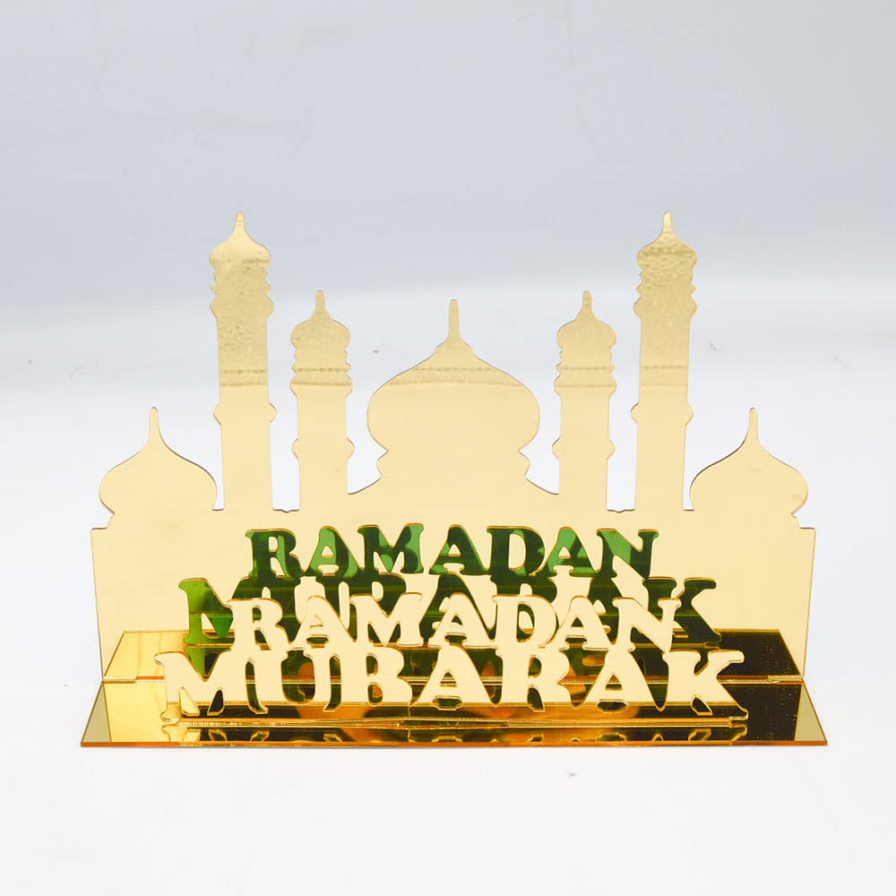Acrylic EID Mubarak Decor Ramadan Decoration, Eid Mubarak Islamic Muslim Pendant Eid Al Adha Party Supplies Ramadan Kareem Gifts Ornament Kareem Islam Ramadan Home Decoration【2022 New】