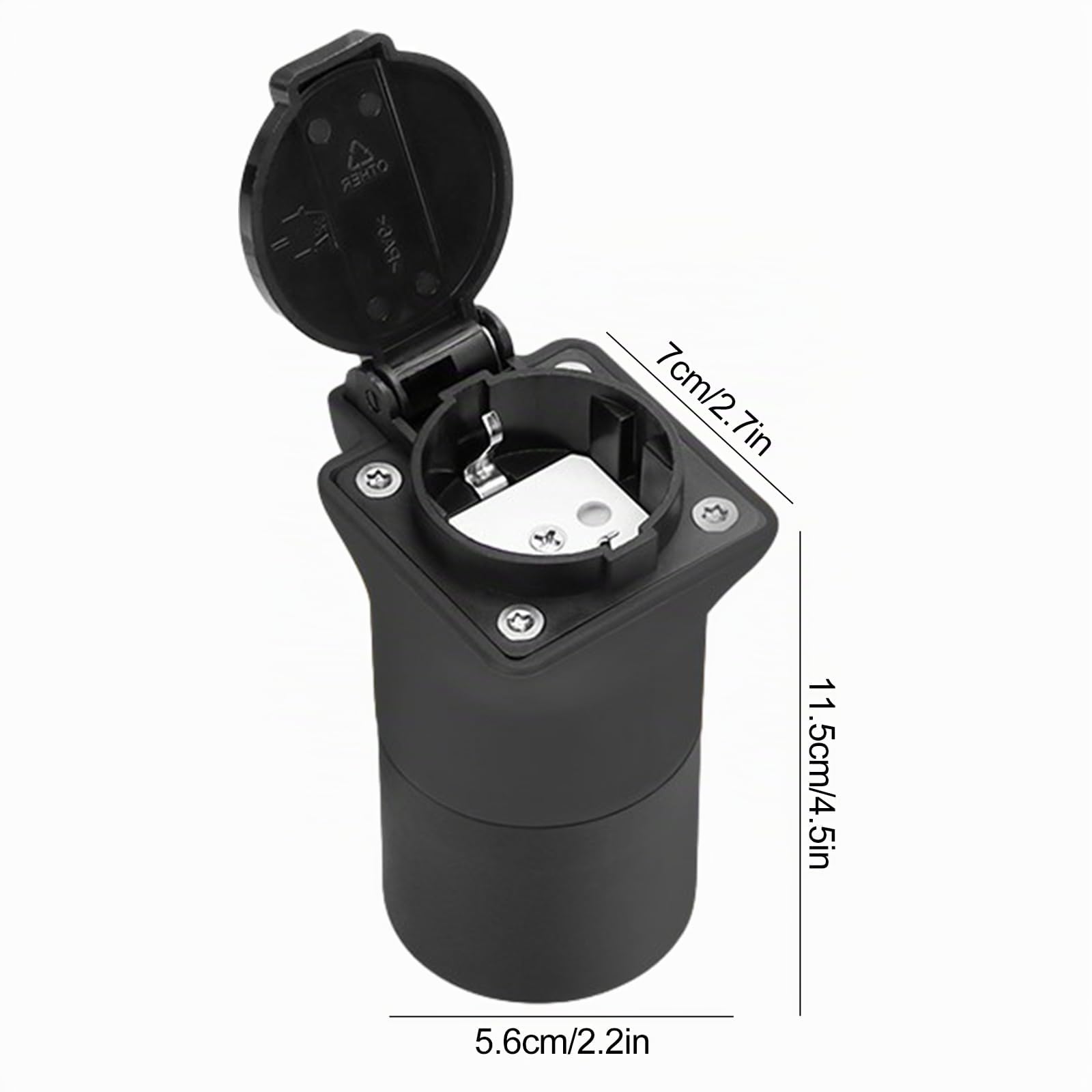 VOBOR Adattatore V2L per EV Tipo 2 a Schuko 3.5 KW 16A 220V da Veicolo a Carico, Compatibile con MG4, MG5, MG ZS, Acqua e Antipolvere (Contenente Ferro)