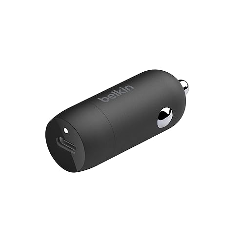 Immagine del prodotto Belkin BoostCharge Caricabatteria da auto rapido da 30 W, design compatto con porta USB-C PD, caricatore auto USB C, compatibilità universale per iPhone 15, 14, Galaxy S23, Note, iPad, Pixel e altri