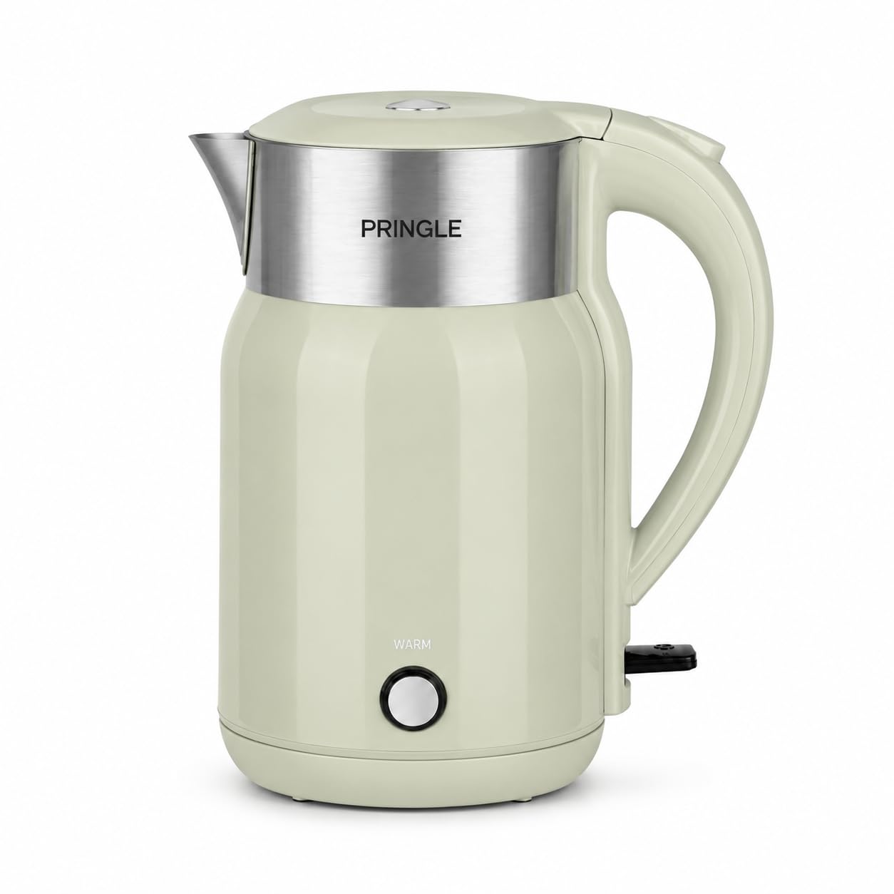 pringle haden electric kettle 1.8l 1350w | double wall ss304 inner body | keep warm function | auto shut-off | boil dry protection | concealed heating element | 360° swivel base | mint green